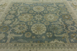 10' X 10' Oriental Square Traditional Oushak Wool Rug - Golden Nile