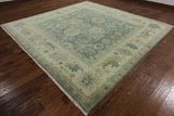 10' X 10' Oriental Square Traditional Oushak Wool Rug - Golden Nile
