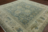10' X 10' Oriental Square Traditional Oushak Wool Rug - Golden Nile
