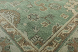 5' X 5' Oriental Oushak Hand Knotted Square Wool Rug - Golden Nile