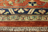 12' X 14' 10" Traditional Heriz Serapi Hand Knotted Wool Rug - Golden Nile