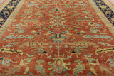 11' 10" X 15' Oriental Hand Knotted Heriz Serapi Traditional Rug - Golden Nile