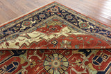 12' Square Hand Knotted Wool Heriz Serapi Rug - Golden Nile