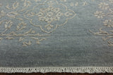 Modern Hi-Lo Pile Wool & Silk Hand Knotted Rug 9' X 12' - Golden Nile