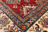 Red Super Kazak Hand Knotted Wool Area Rug - 6' 8" X 9' 7" - Golden Nile