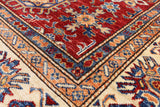 Red Super Kazak Handmade Area Rug - 4' 10" X 6' 6" - Golden Nile