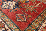 Super Kazak Handmade Area Rug - 3' 10" X 5' 8" - Golden Nile