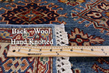 Super Kazak Hand Knotted Oriental Wool Area Rug - 4' 2" X 6' - Golden Nile