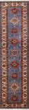 Super Kazak Handmade Runner Oriental Wool Area Rug - 3' 3" X 11' 9" - Golden Nile