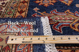 Super Kazak Hand Knotted Wool Area Rug - 8' 4" X 10' 10" - Golden Nile