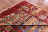 Tribal Persian Gabbeh Hand Knotted Wool Area Rug - 6' 10" X 9' 5" - Golden Nile