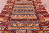Tribal Persian Gabbeh Hand Knotted Wool Area Rug - 6' 10" X 9' 5" - Golden Nile
