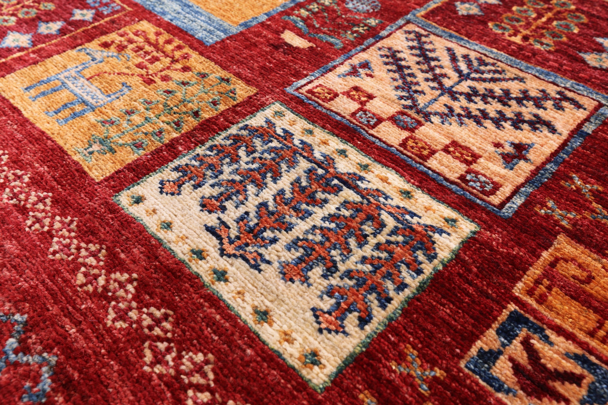 Tribal Persian Gabbeh Hand Knotted Wool Area Rug - 6' 10" X 9' 5" - Golden Nile