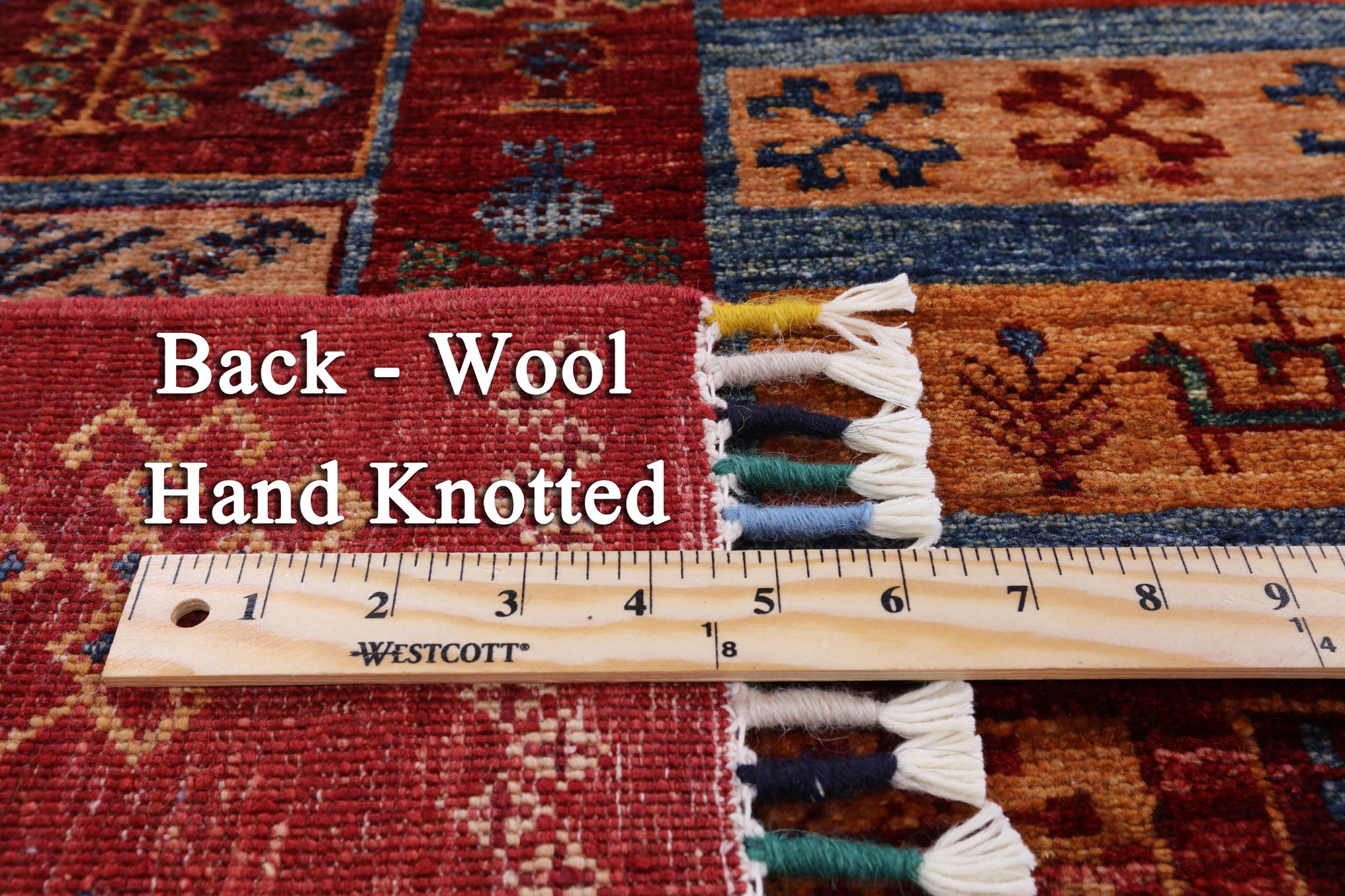 Tribal Persian Gabbeh Hand Knotted Wool Area Rug - 6' 10" X 9' 5" - Golden Nile