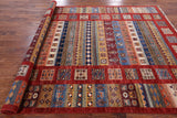 Tribal Persian Gabbeh Handmade Wool Rug - 7' 0" X 9' 6" - Golden Nile