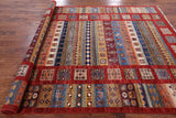 Tribal Persian Gabbeh Handmade Wool Rug - 7' 0" X 9' 6" - Golden Nile