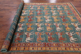 Super Gabbeh Hand Knotted Wool Area Rug - 6' 7" X 9' 3" - Golden Nile