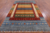 Super Gabbeh Hand Knotted Oriental Wool Area Rug - 6' 8" X 10' 2" - Golden Nile