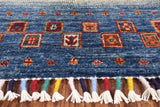 Tribal Persian Gabbeh Hand Knotted Wool Rug - 5' 11" X 7' 11" - Golden Nile