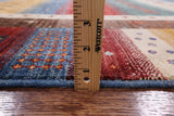 Tribal Persian Gabbeh Hand Knotted Wool Rug - 5' 11" X 7' 11" - Golden Nile