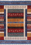 Tribal Persian Gabbeh Handmade Wool Rug - 5' 7" X 7' 11" - Golden Nile