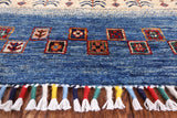 Tribal Persian Gabbeh Handmade Wool Rug - 5' 7" X 7' 11" - Golden Nile