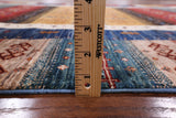 Tribal Persian Gabbeh Handmade Wool Rug - 5' 7" X 7' 11" - Golden Nile