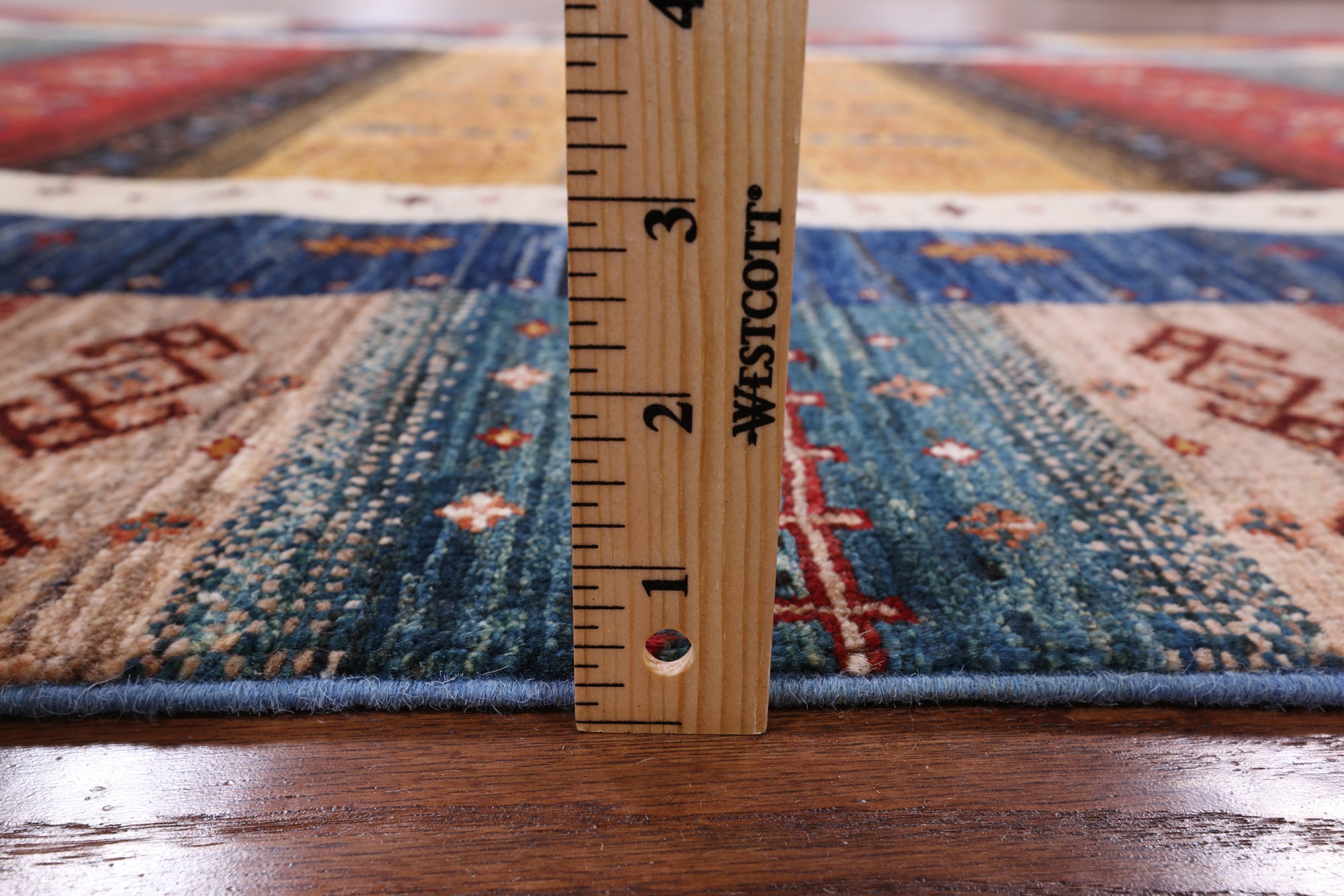 Tribal Persian Gabbeh Handmade Wool Rug - 5' 7" X 7' 11" - Golden Nile