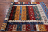 Tribal Persian Gabbeh Handmade Wool Rug - 5' 7" X 7' 11" - Golden Nile
