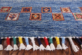 Persian Gabbeh Tribal Hand Knotted Wool Rug - 5' 9" X 8' 3" - Golden Nile