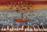 Tribal Persian Gabbeh Hand Knotted Wool Rug - 5' 9" X 7' 9" - Golden Nile