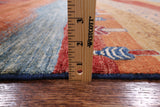 Tribal Persian Gabbeh Hand Knotted Wool Rug - 5' 9" X 7' 9" - Golden Nile
