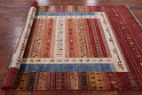 Super Gabbeh Handmade Oriental Wool Area Rug - 5' 8" X 8' 2" - Golden Nile