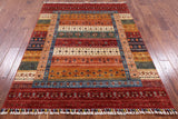 Super Gabbeh Lori Buft Handmade Oriental Wool Area Rug - 4' 11" X 6' 6" - Golden Nile