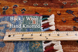 Super Gabbeh Handmade Oriental Wool Area Rug - 2' 7" X 3' 10" - Golden Nile