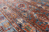 Blue Tribal Khorjin Persian Gabbeh Wool Rug - 5' 9" X 7' 10" - Golden Nile
