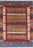 Tribal Persian Gabbeh Hand Knotted Wool Rug - 5' 7" X 7' 11" - Golden Nile