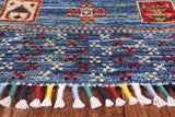 Tribal Persian Gabbeh Hand Knotted Wool Rug - 5' 7" X 7' 11" - Golden Nile