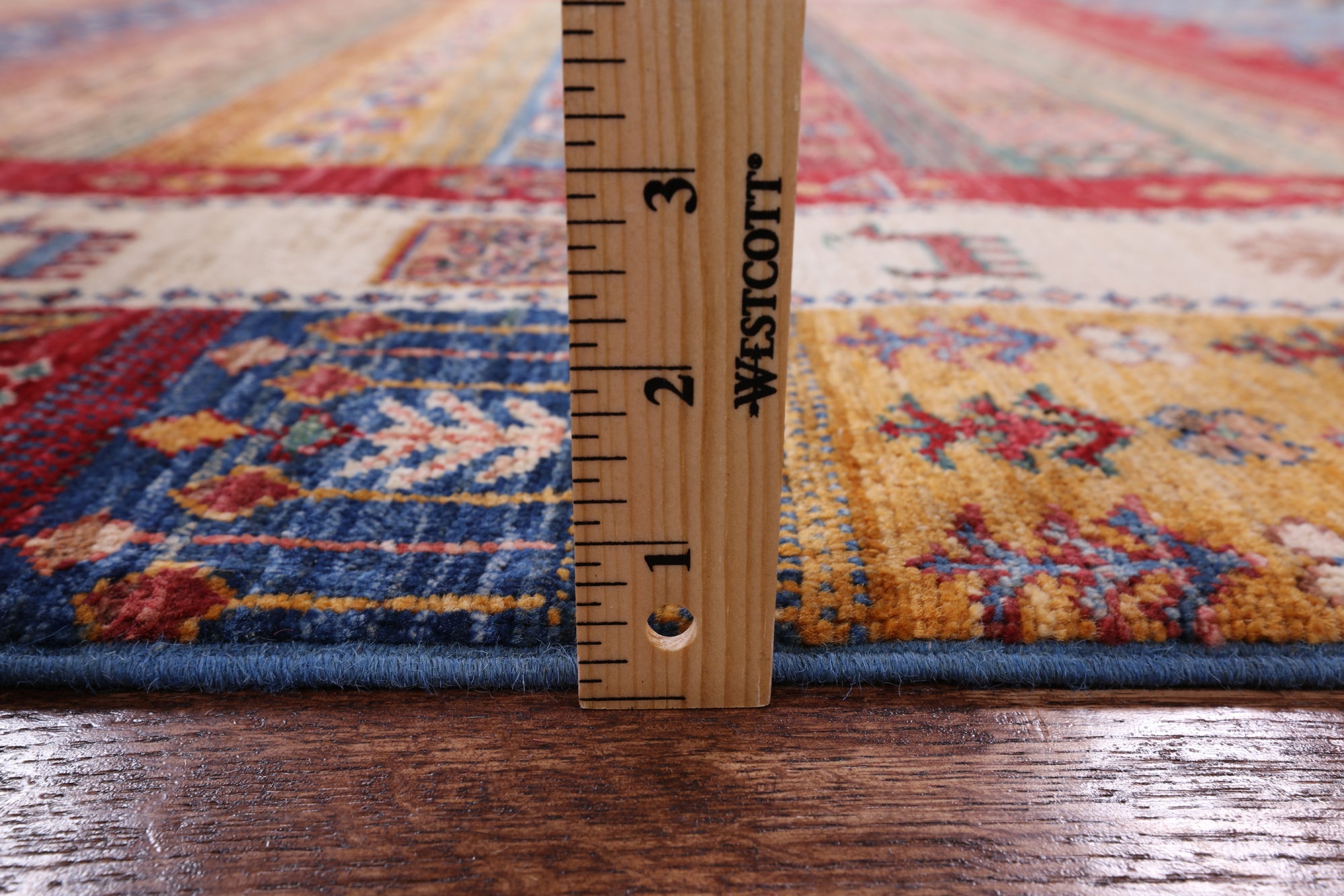Tribal Persian Gabbeh Hand Knotted Wool Rug - 5' 7" X 7' 11" - Golden Nile