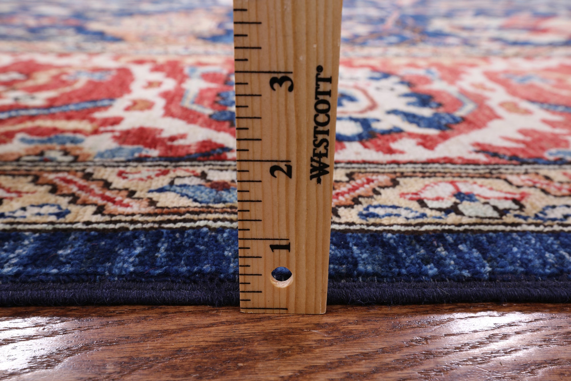 Blue Fine Serapi Hand Knotted Area Rug - 8' 11" X 12' 0" - Golden Nile