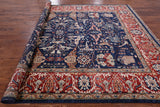 Blue Fine Serapi Hand Knotted Area Rug - 8' 11" X 12' 0" - Golden Nile