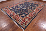 Blue Fine Serapi Hand Knotted Area Rug - 8' 11" X 12' 0" - Golden Nile