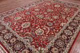 Red Fine Serapi Hand Knotted Area Rug - 8' 11" X 12' 0" - Golden Nile