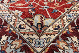 Red Fine Serapi Hand Knotted Area Rug - 8' 11" X 12' 0" - Golden Nile