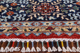 Geometric Persian Mamluk Hand Knotted Wool Rug - 9' 2" X 11' 9" - Golden Nile