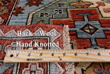 Ersari Hand Knotted Oriental Wool Area Rug - 6' 10" X 10' - Golden Nile