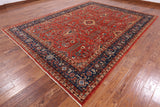 Fine Serapi Hand Knotted Oriental Wool Area Rug - 8' 10" X 11' 9" - Golden Nile