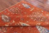 Super Gabbeh Hand Knotted Oriental Wool Area Rug - 8' 1" X 10' 2" - Golden Nile