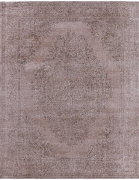 Persian Vintage White Wash Handmade Wool Rug - 9' 10" X 12' 7" - Golden Nile