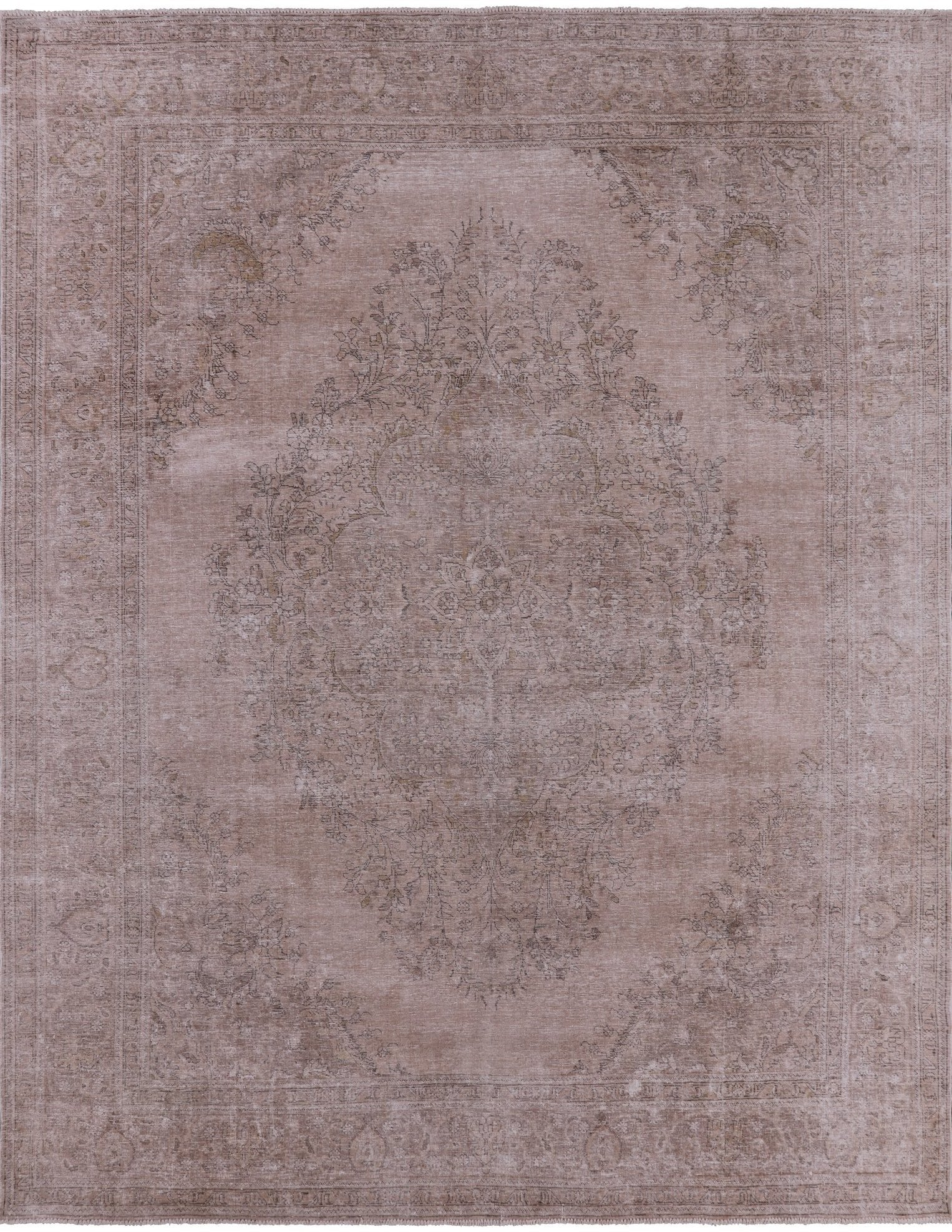 Persian Vintage White Wash Handmade Wool Rug - 9' 10" X 12' 7" - Golden Nile